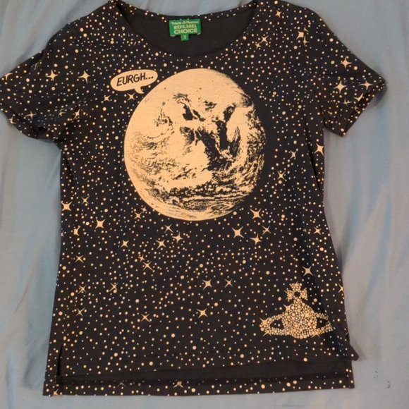 Vivienne Westwood Tops - Vivienne Westwood moon earth Eurgh.. logo orb tee